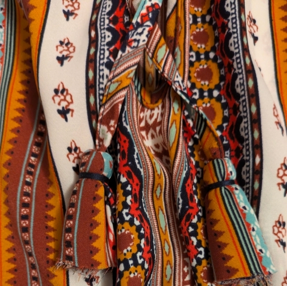 Liverpool LA Petal Sleeve Top Woven - Vibrant Festival Boho Chic Size S - Picture 6 of 10